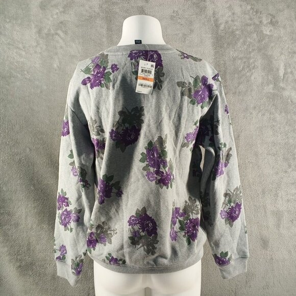 NWT KAREN SCOTT Floral Fleece Cozy Sweatshirt Pullover Small(4-6) Cotton Blend - Picture 8 of 13
